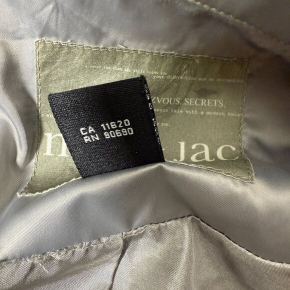 MAC & JAC Silver Shimmer Metallic Peacoat Jacket Coat Women's Size XL - Picture 11 of 12